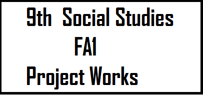 9th Social Studies Fa1 Project Works Leading Website For Ap And Telangana Teachers Lesson Plans Students Projects Teaching Learning Materials