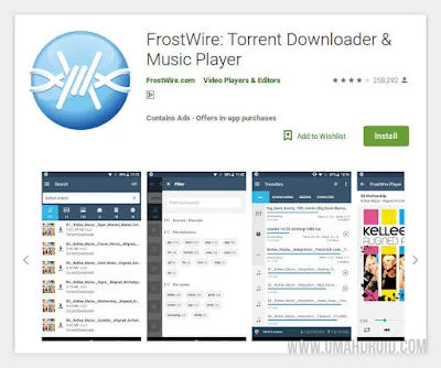 FrostWire Pemutar Musik Torrent