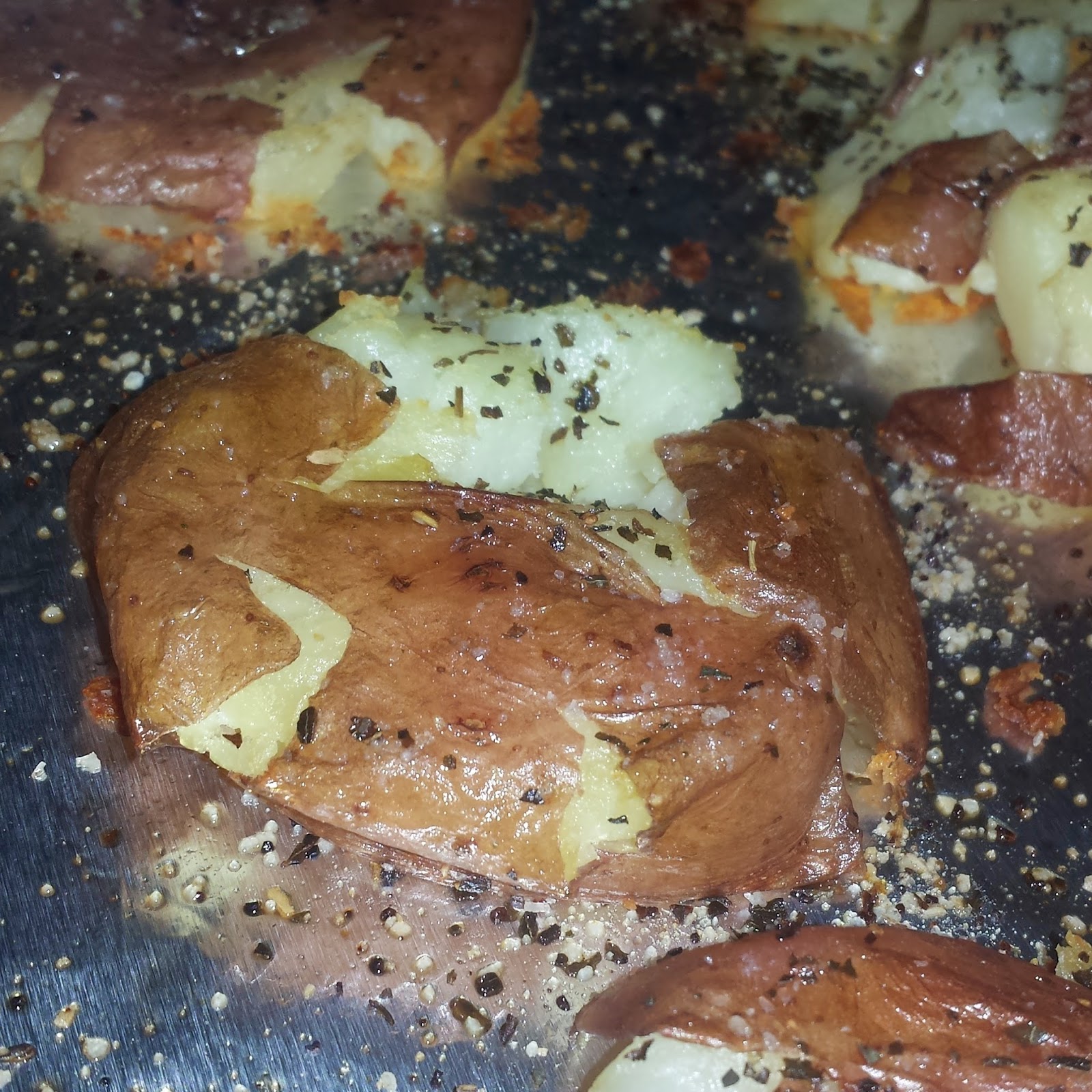 Rebecca's Amazing Creations Roasted Smashed Red Potatoes