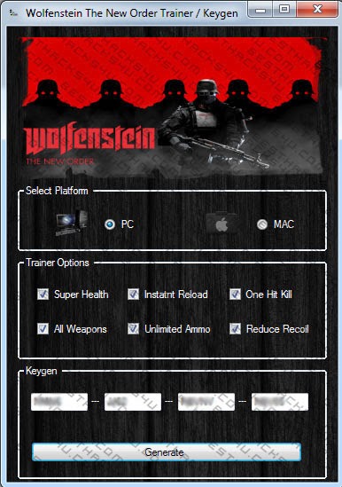 Wolfenstein der neue Auftrag keygen Generator Download