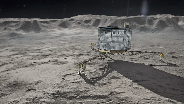 Philae - a spic and span landing on a comet