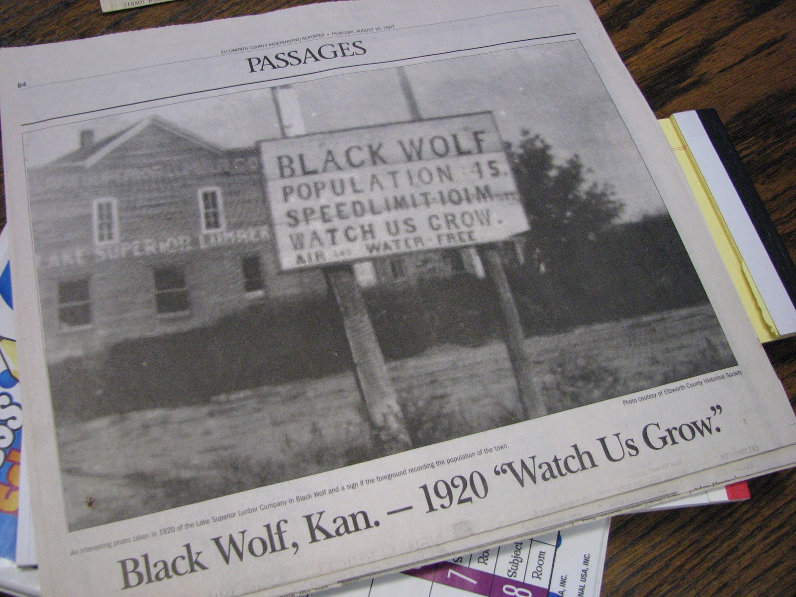Dead towns of Kansas Black Wolf, Kansas, a Ellsworth County Ghost Town