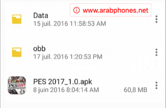 تحميل لعبة بيس 2017 Pes للاندرويد apk + data