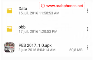 تحميل لعبة بيس 2017 Pes  للاندرويد apk + data