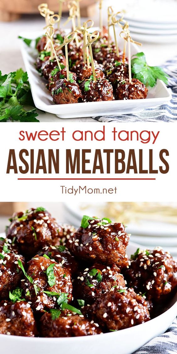 Sweet And Tangy Asian Meatballs
