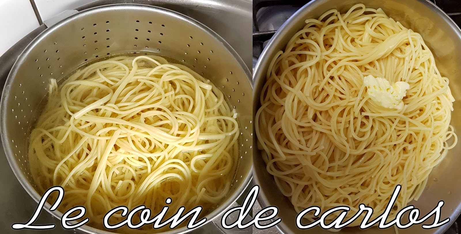 Le coin de Carlos Spaghetti au beurre