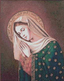 Mary cross stitch