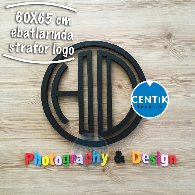 Çentik Tasarım Strafor parti dekorları Strafor duvar logosu HD
