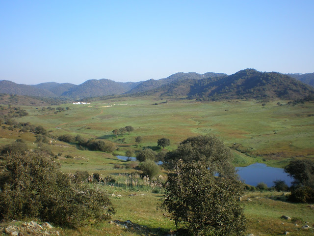 Vista Panorámica del comienzo de la ruta desde el Arroyo del Cañal .