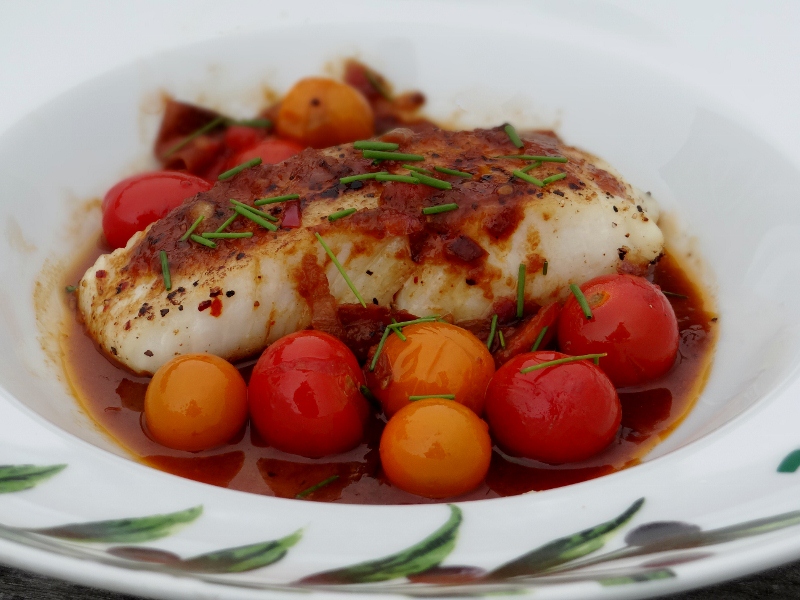 ...a quiet life... halibut with soy lemon sauce