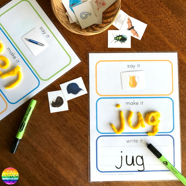 How To Help Children Learn To Spell - teaching ideas and printables help your child learn how to spell by starting with CVC words | you clever monkey