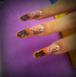 designs acrylic cool nails buterflies nail ink tattoo larger