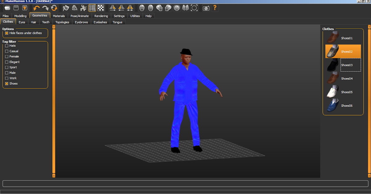 Game Development Guide Animation Ready Rigged Human model using MakeHuman and Maya within an hour