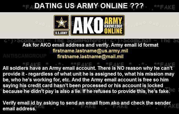 ScamHaters United Ltd: ALWAYS ASK FOR AN OFFICIAL MILITARY EMAIL ADDRESS