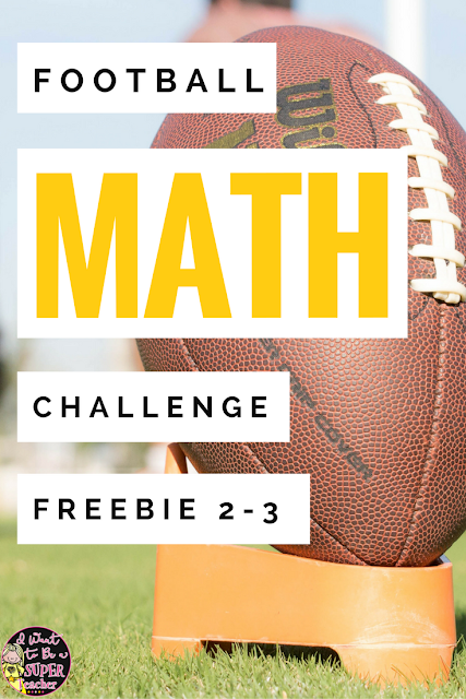 A FREE football math activity for your high flying 2nd and 3rd grade students. Just print and go! Use during the football playoffs or as a Super Bowl math activity in January or February. Perfect for math center activities, homework, problem of the week, small group work, a number talk, or fast finisher. Fun for kids and NO PREP for teachers! Click for the free printable. #math #free #teacherspayteachers #education #tpt #secondgrade #thirdgrade #football #superbowl