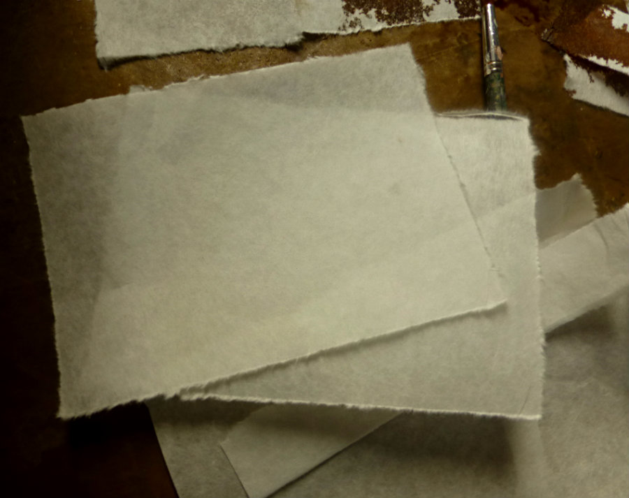 A KraftTex and Tea Bag Paper Handmade Book by Lynne Moncrieff That's