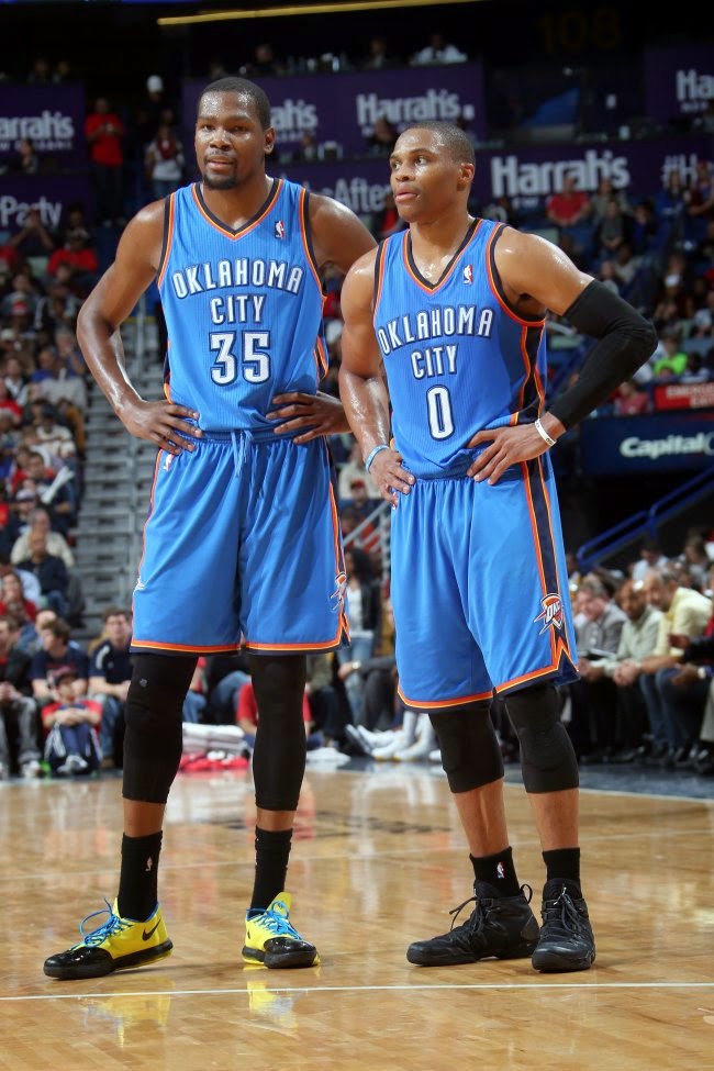 Kevin Durant y Russell Westbrook podrían regresar esta semana.