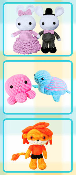 Kawaii animals Crochet pattern