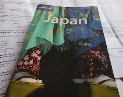 Lonely Planet and Flight Tickets for Japan