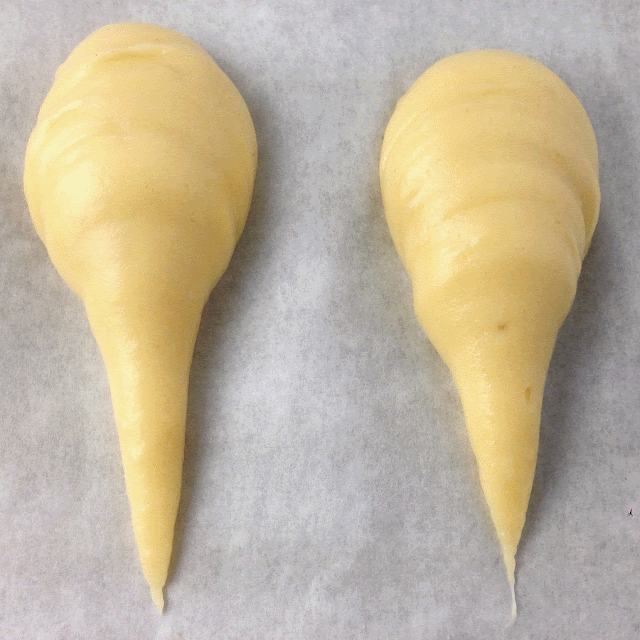 Piped Pate a Choux Swan Bodies Piped Pate a Choux Swan Bodies
