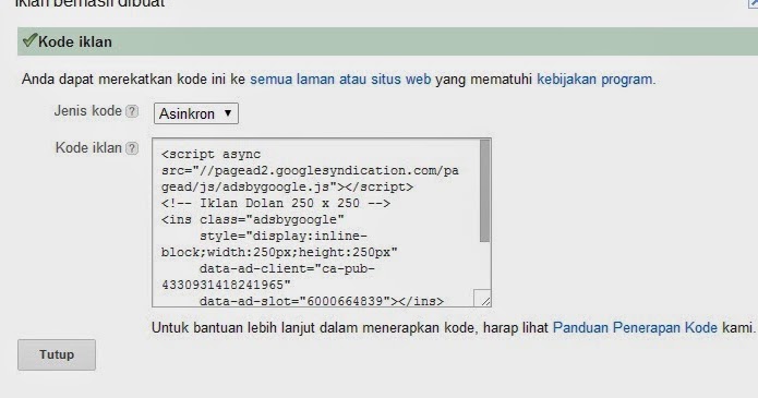 Memahami dan Mengimplementasikan Kode Google AdSense: Panduan Lengkap dengan Contoh