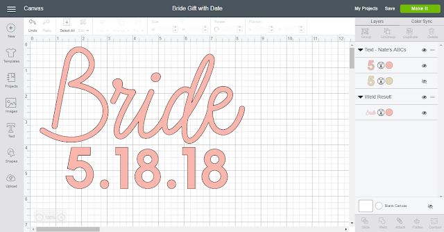 Create your own DIY Bride Gift with NEW Cricut Patterned Iron On!