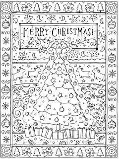 Christmas mandala coloring pages