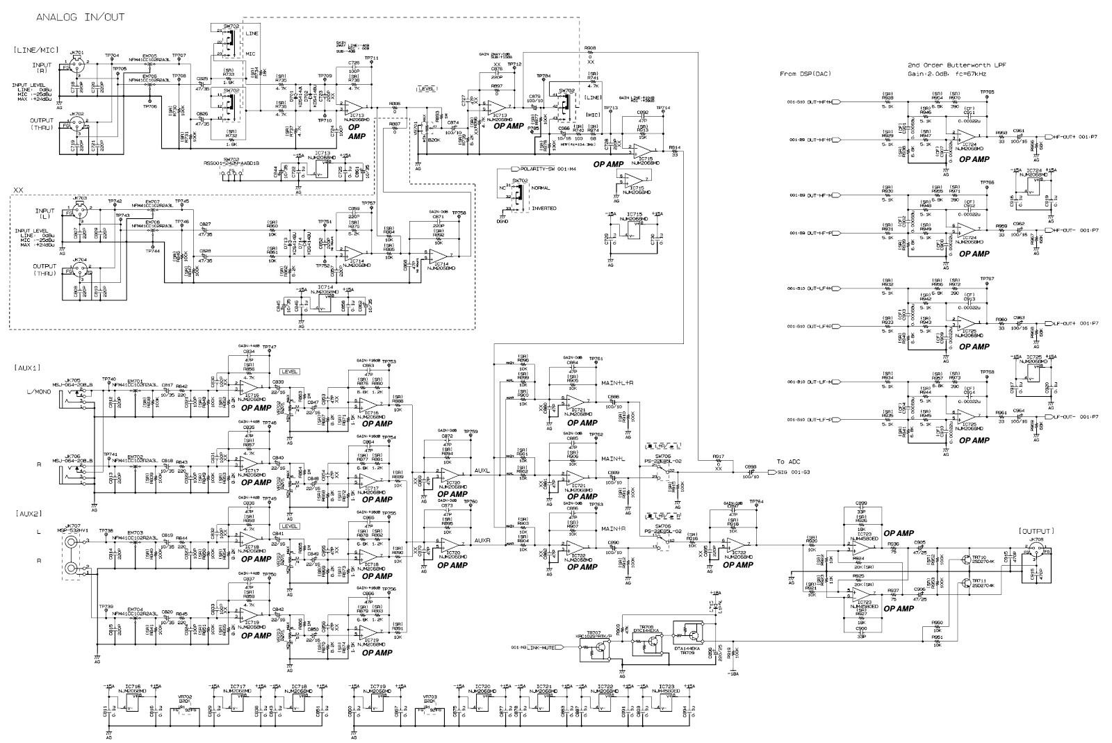 Schematic Diagrams YAMAHA DXR8 DXR10 DXR12 DXR15 POWERED SPEAKER