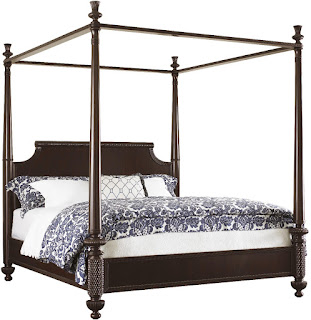Baers Royal Kahala Queen-Sized Diamond Head Bed with Adjustable Posts & Canopy