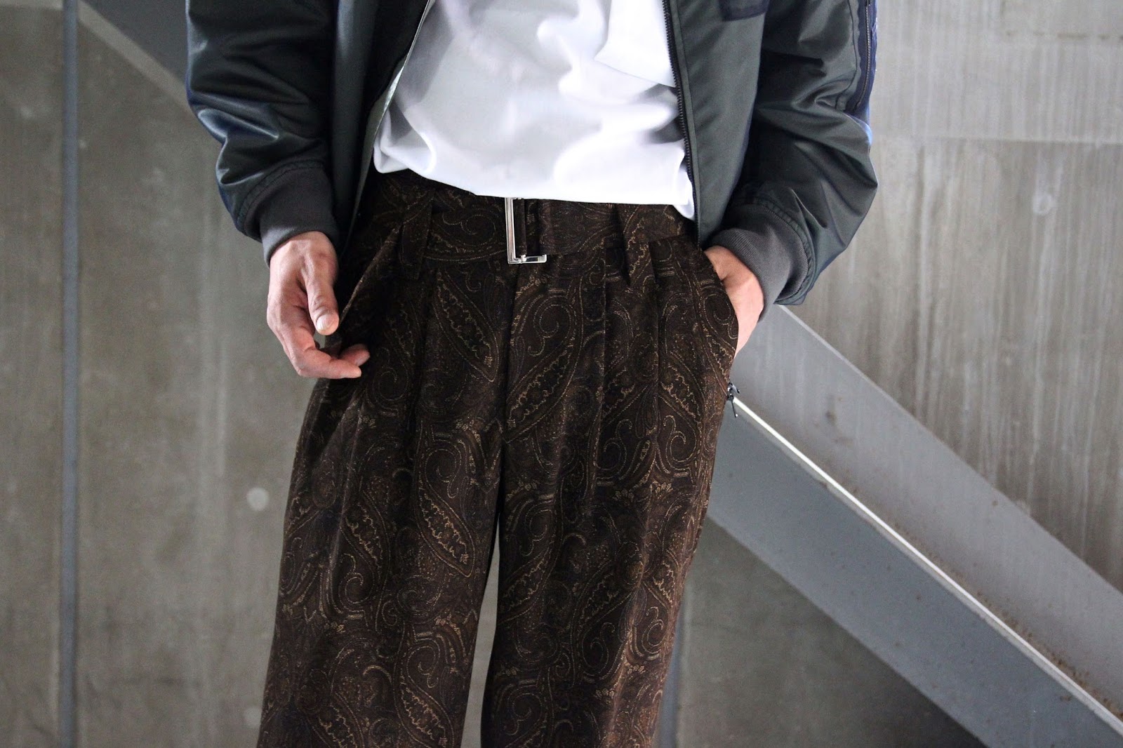商店 CLANE HOMME PAISLEY BELTED PANTS サイズ0 econet.bi