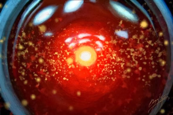 Angela Bermudez deviantart pinturas filmes cultura pop cinema HAL 9000 em 2001 - Uma Odisséia no Espaço