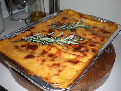 Lasagne alla zucca e pancetta un piatto per la famiglia