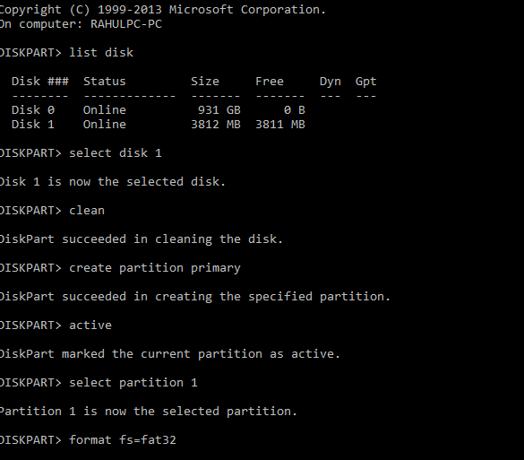 How to fix a corrupted Pen Drive/SD card using CMD
