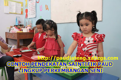 Contoh Pendekatan Saintifik PAUD Lingkup Perkembangan Seni