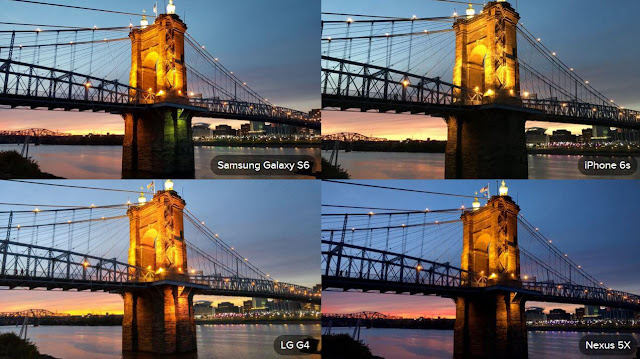 Galaxy S6 Camera, LG G4 Camera, iPhone 6S Camera Twilight