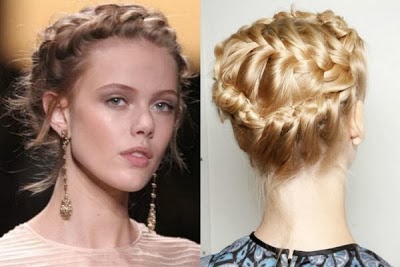 50 idées pour votre coiffure mariage cheveux mi-longs Looks Peinados y Estilos: Elegantes Trenzas en Peinados Recogidos para