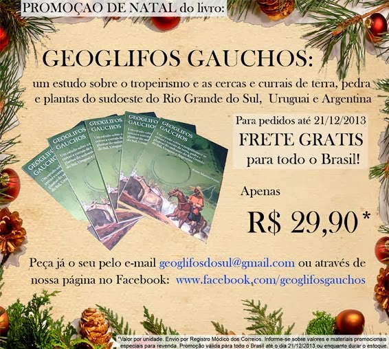 CLIQUE AQUI para pedir o seu livro GEOGLIFOS GAÚCHOS com frete grátis pra todo o Brasil*!