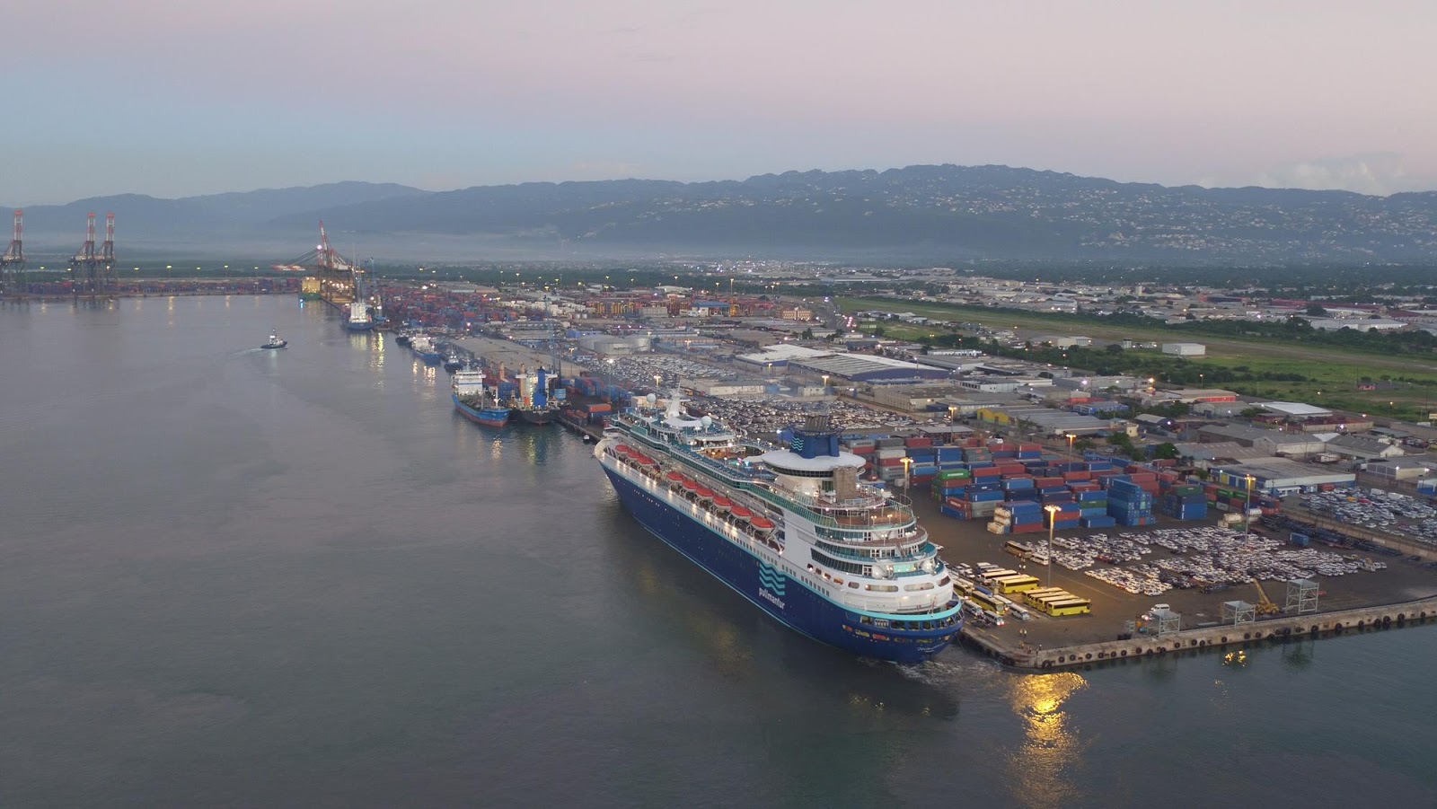 History Created As Pullmantur Ship Monarch Largest Ever Ship To Dock At The Port Of Kingston Sailed In