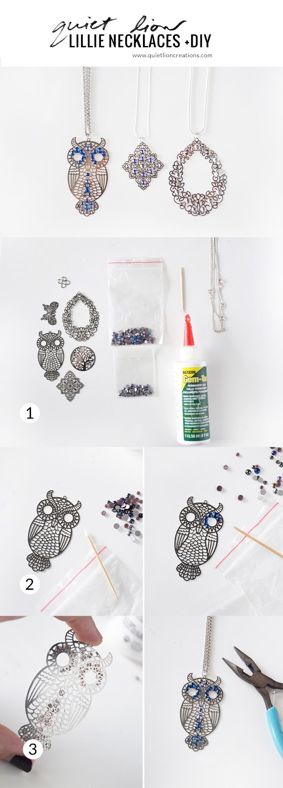 diy lillie necklaces – Quiet Lion Creations