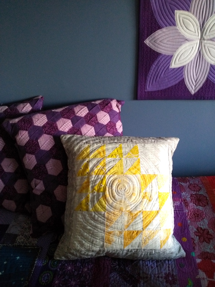 Quilty Habit Sunshine Pillow