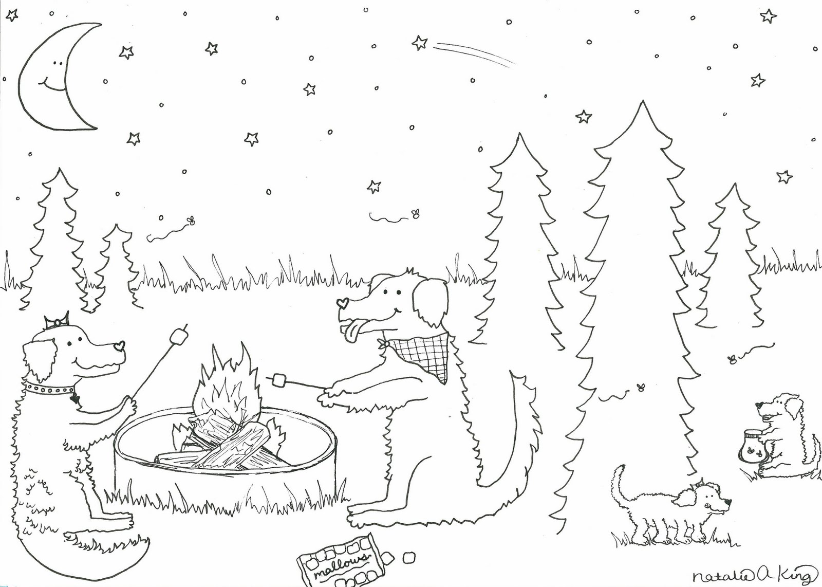 smore coloring pages - photo #11