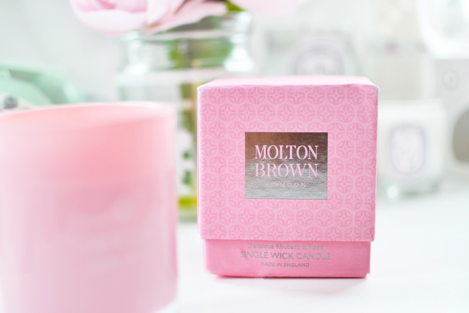 Molton Brown Rhubarb and Rose Candle TemporarySecretary UK Fashion