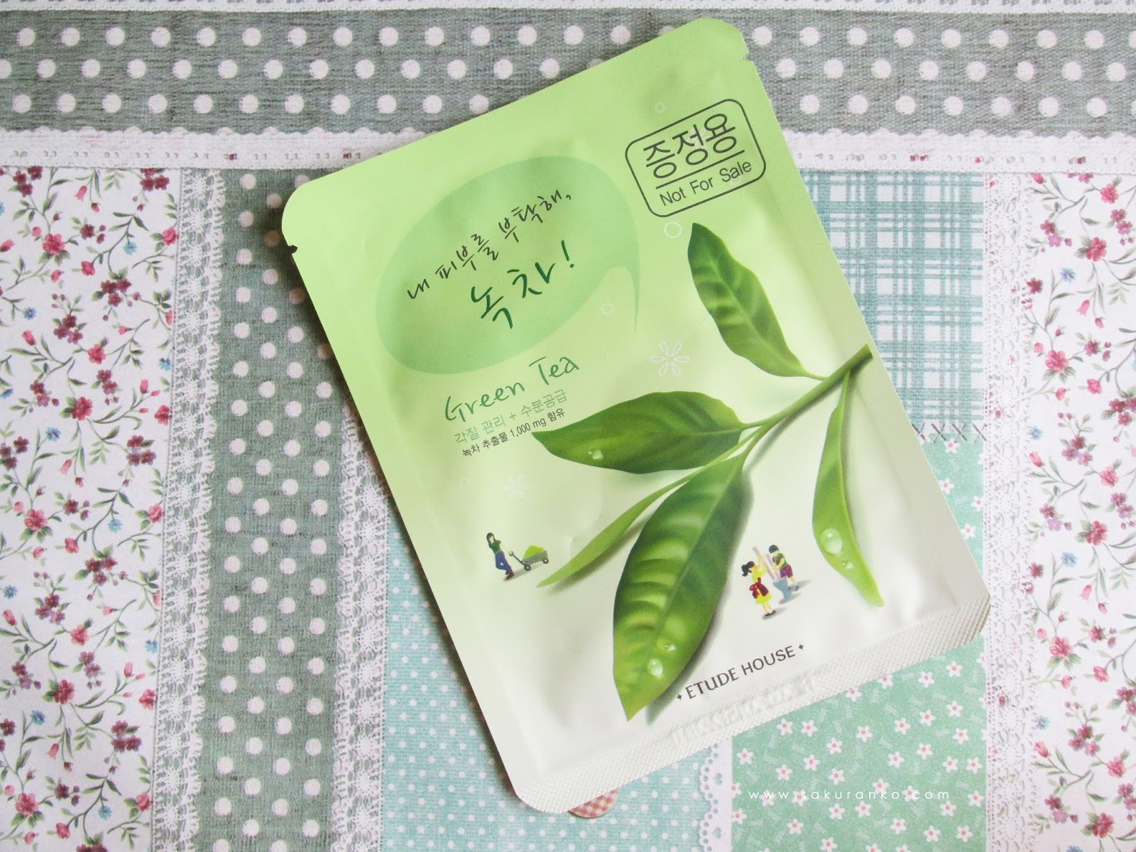 Sakuranko Etude House Green Tea Mask Sheet