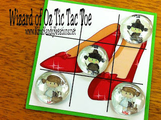 wizard of oz tic tac toe printable game by kims kandy kreations