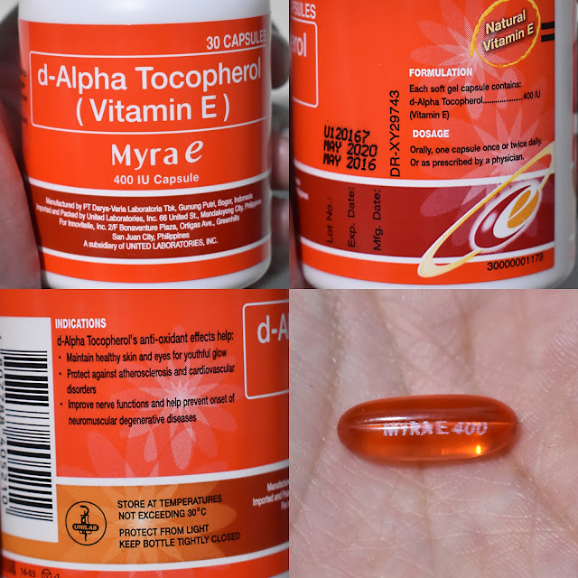 Hanna Nicolas ♥ Myra E DAlpha Tocopherol (Vitamin E) 400IU Capsules
