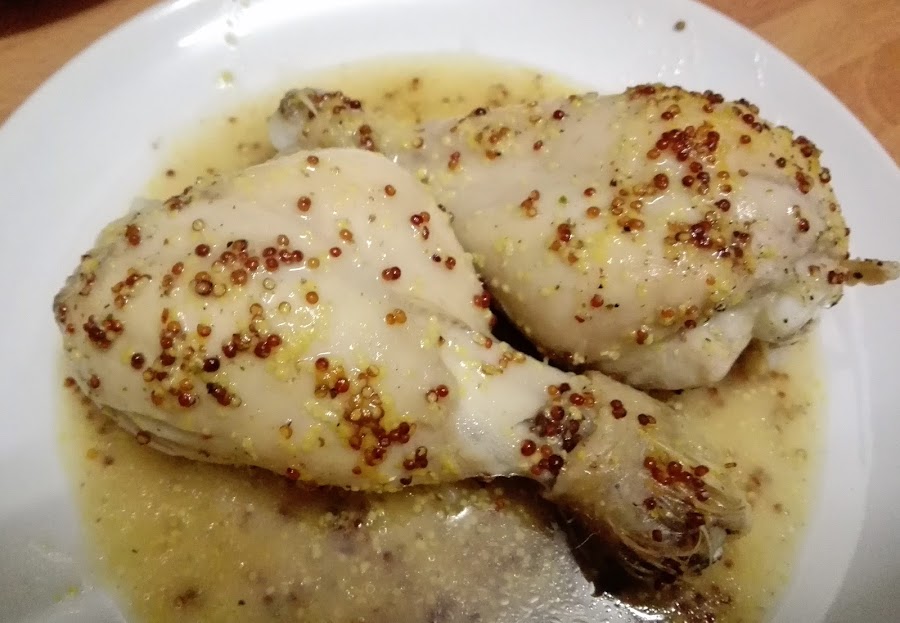 Jamoncitos de pollo a la mostaza y miel