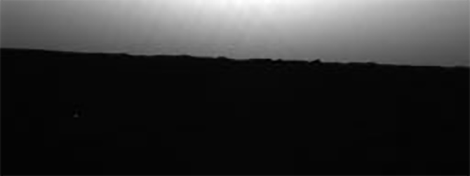 nascer do Sol em Marte - sonda Pathfinder