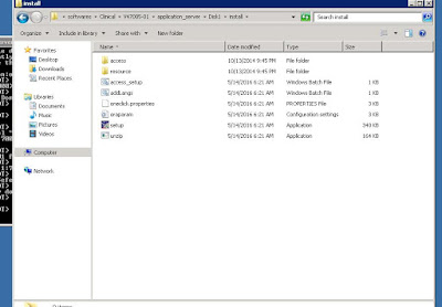clinical oracle server installation exe setup run file
