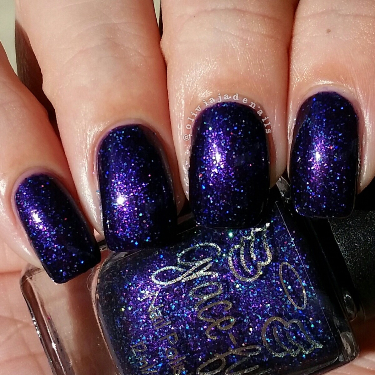 Grace-Full Nail Polish Purplerazzi swatched by Olivia Jade Nails