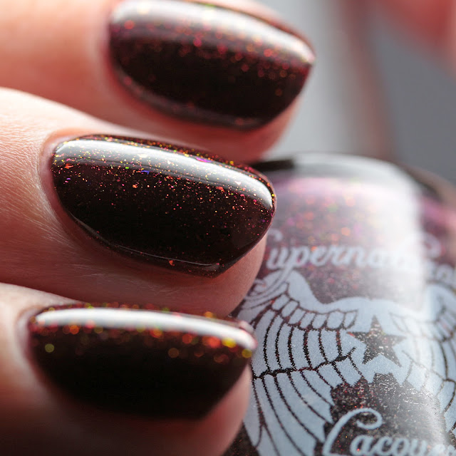 Supernatural Lacquer Moon's Out, Brooms Out! with top coat
